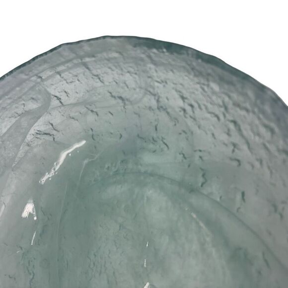 Baby blue glass textured bowl - Picture 9 of 13
